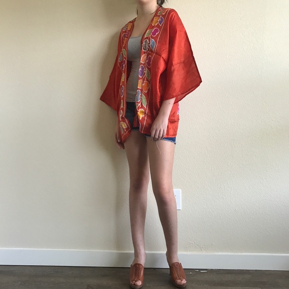 Vintage Silk Kimono - Picture 2 of 5